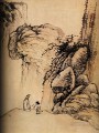 Paseo nostálgico de Shitao 1707 tinta china antigua